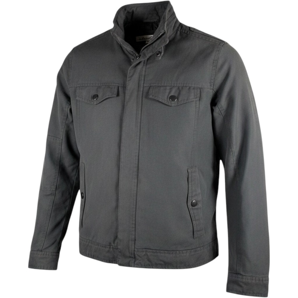 Kenneth Cole New York Jacket Men Large Gray Utility Field Quilted Coat RN 54163